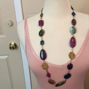 Multi Colored Statement Necklace